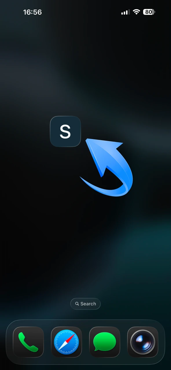 Open Stake app and start placing bets.