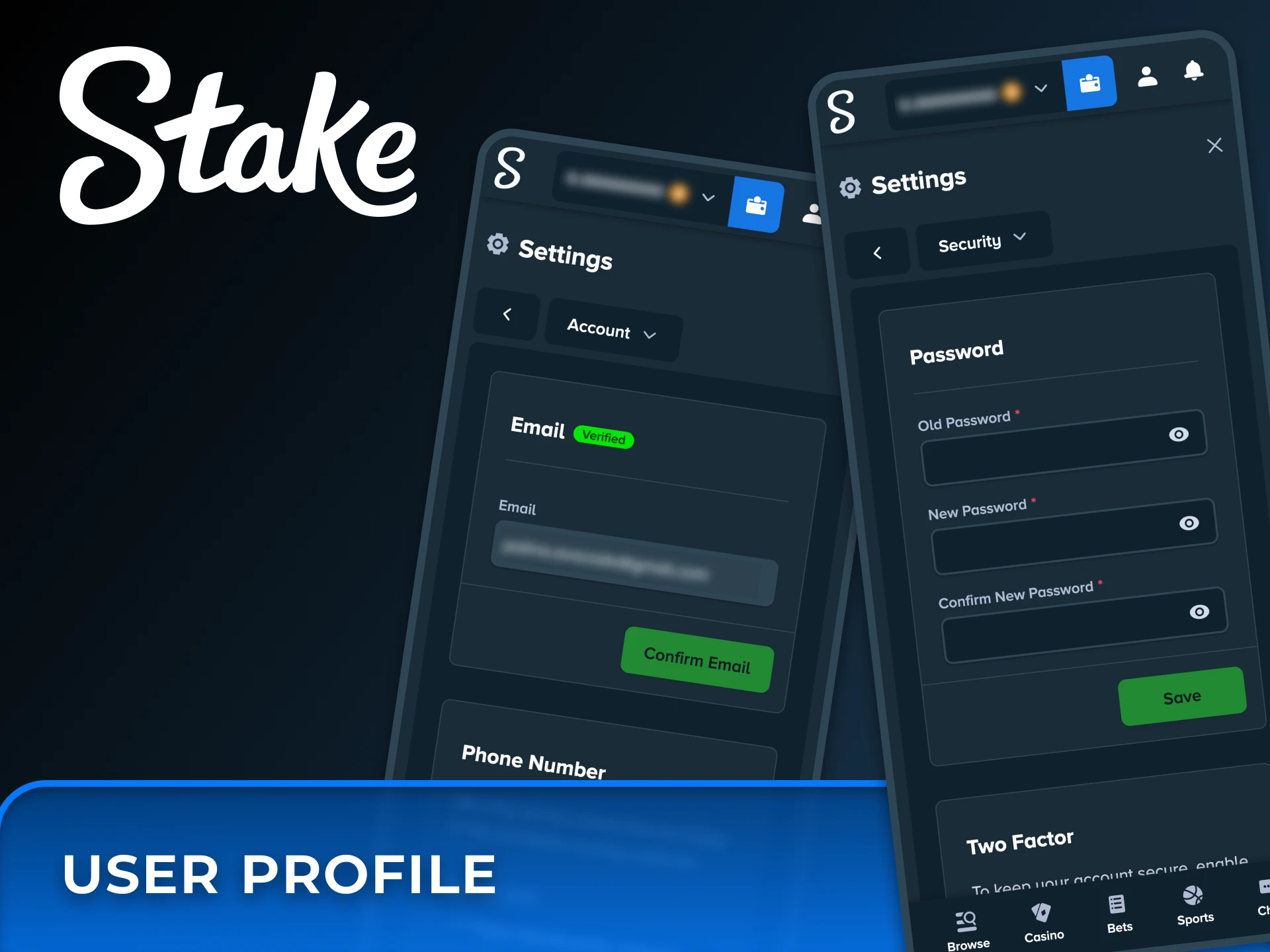 Explore the profile section of Stake app and its features.