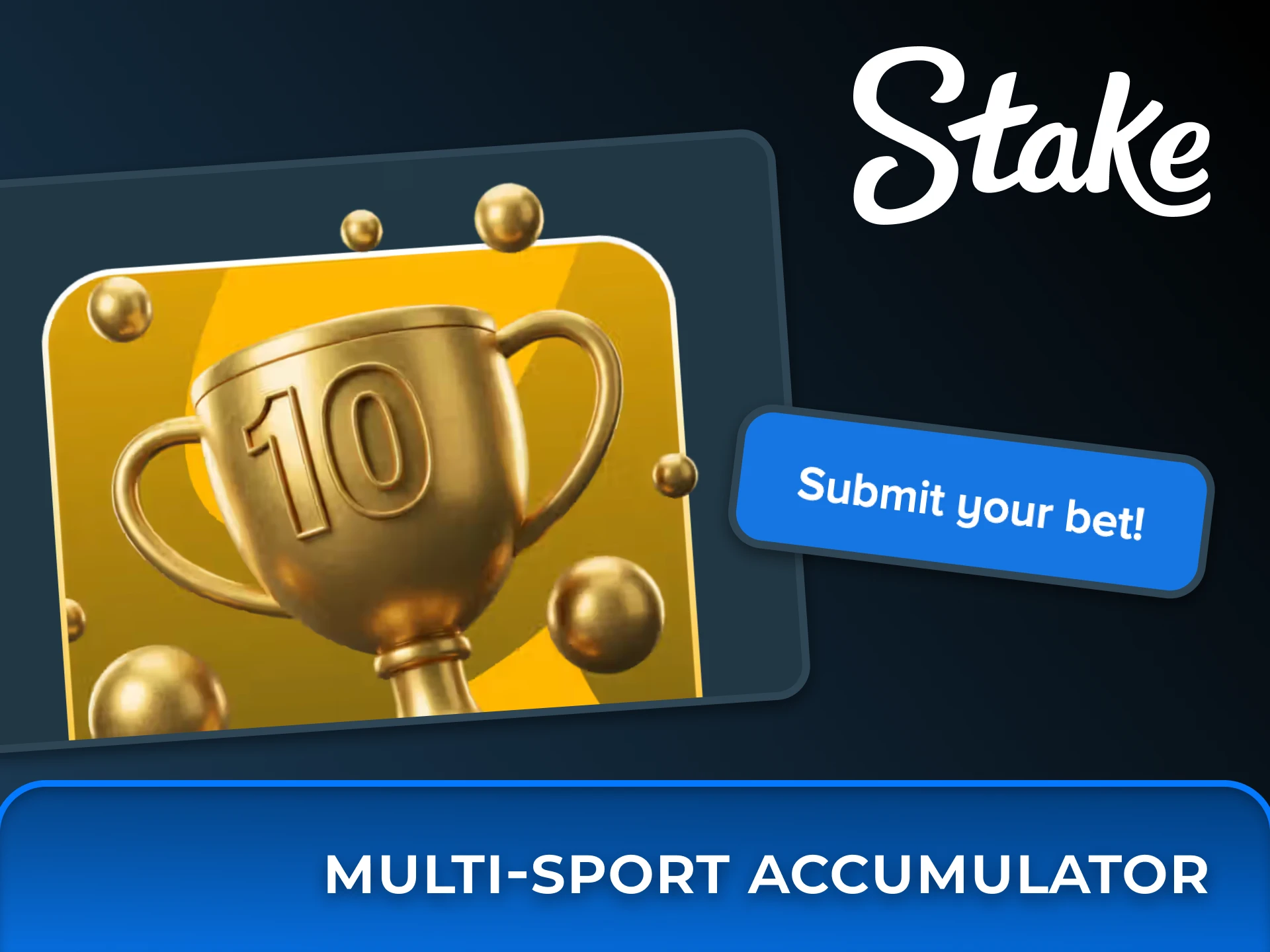 Place a sports bet and get a generous bonus from Stake.