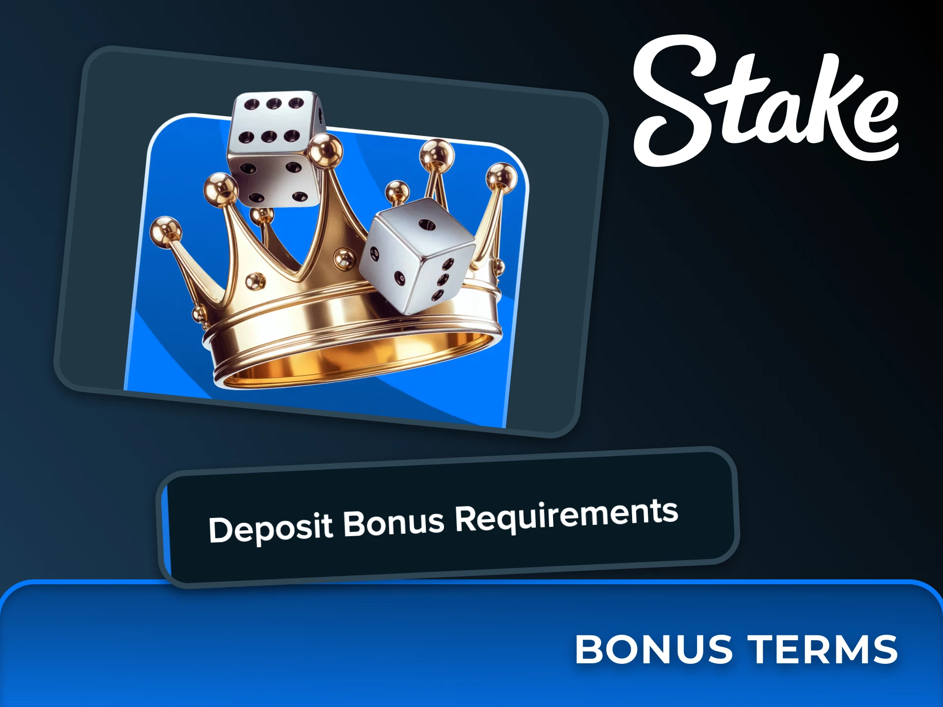 Meet Stake bonuses terms and rules.