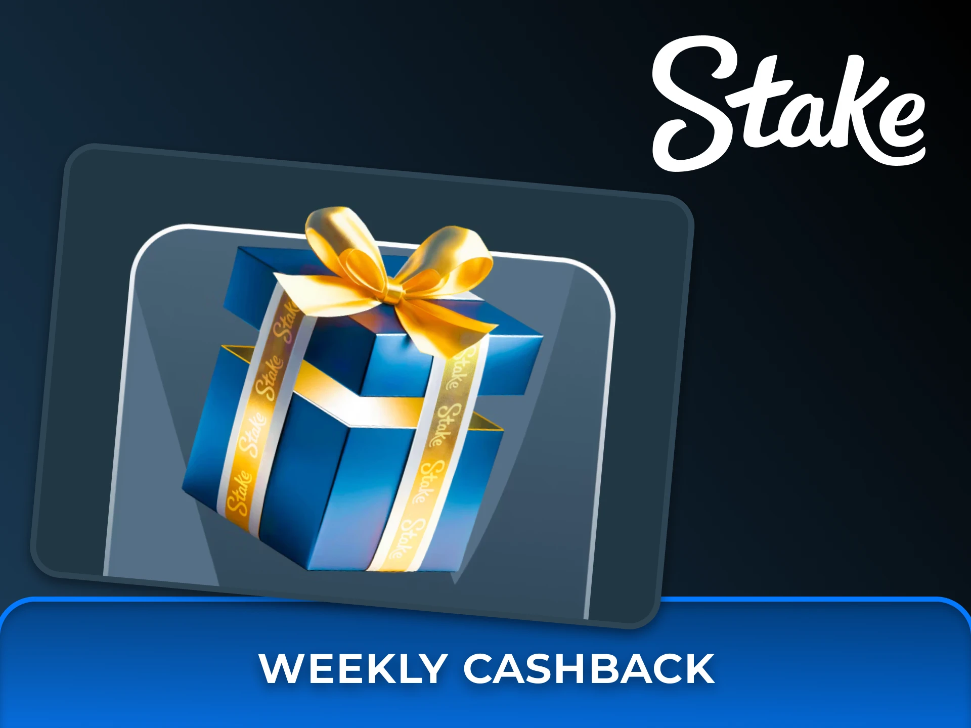 You can get Weekly Cashback bonus every Monday at Stake.