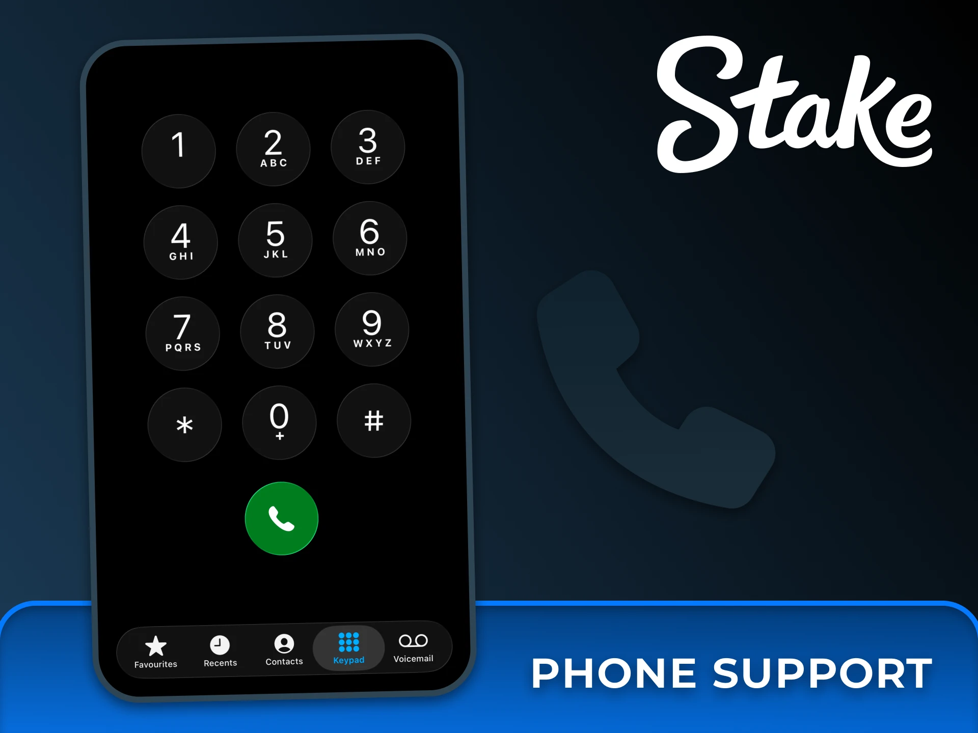 Direct phone assistance is available at Stake platform.