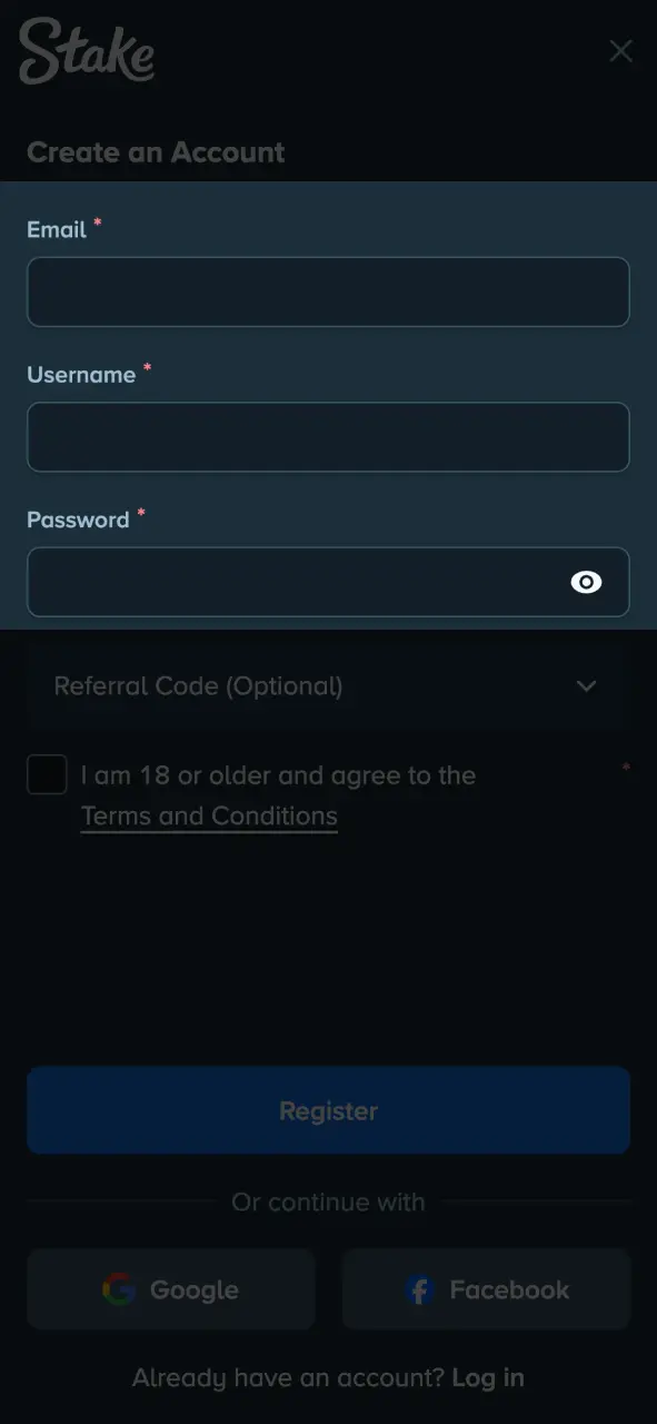 Provide your Personal Details securely within the official Stake app in India.