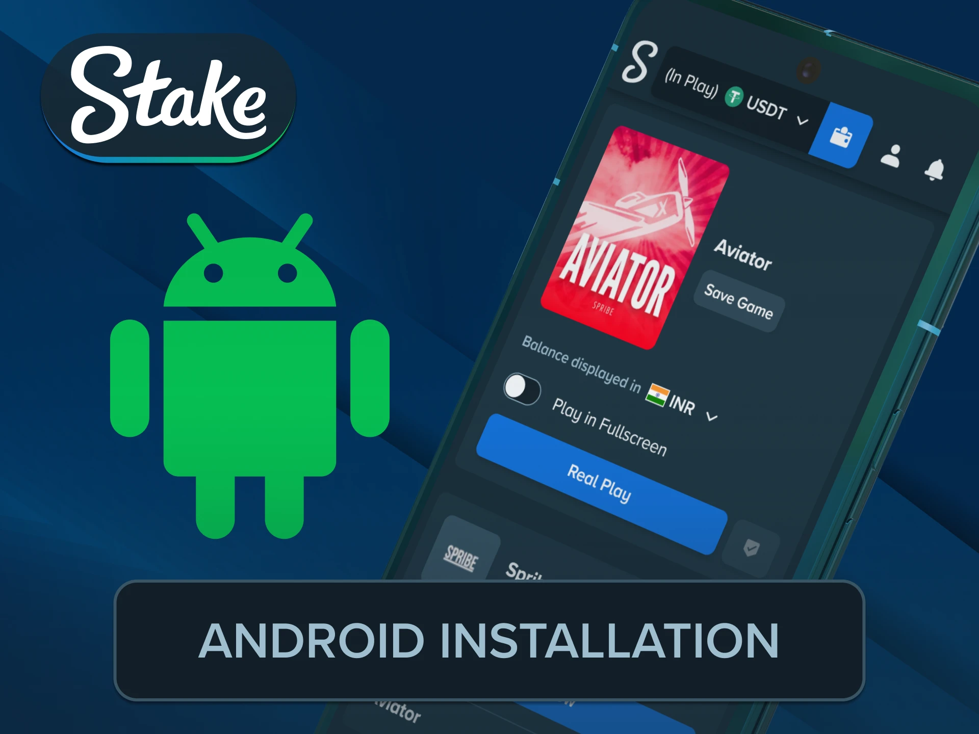 Get the official android installer setup to run Stake Aviator mobile.