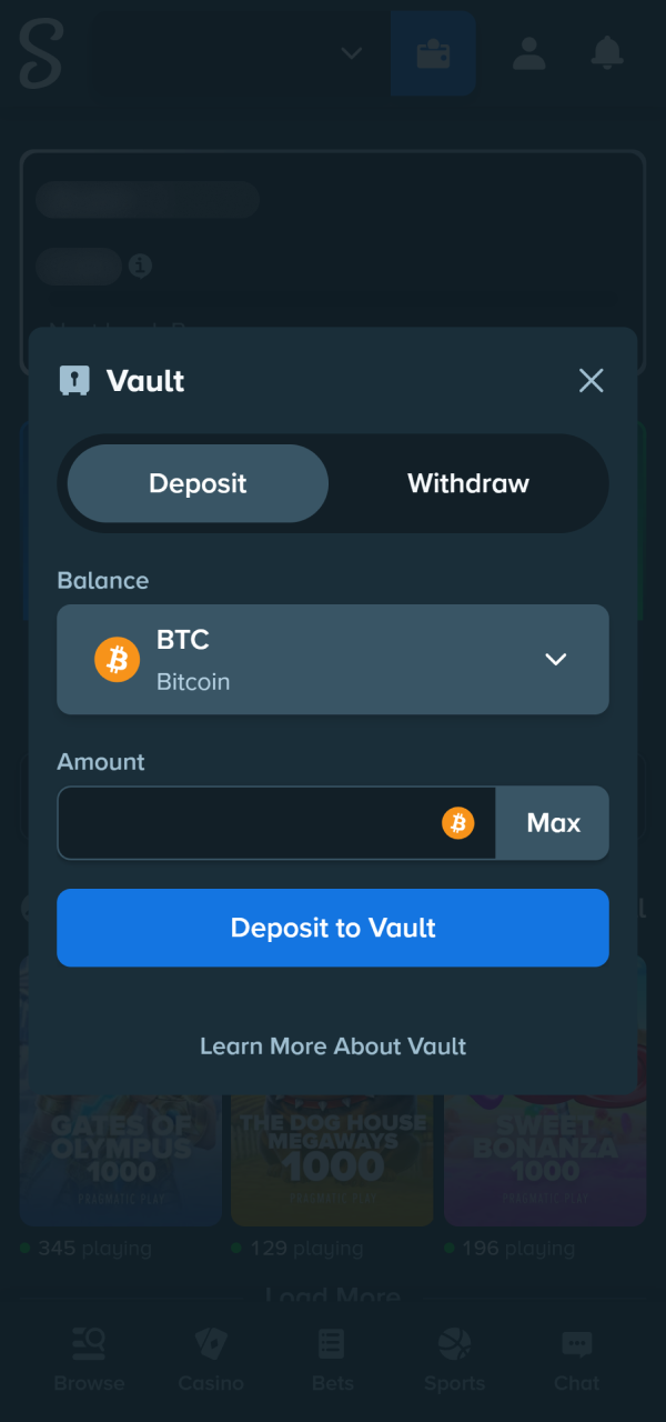Fund your Stake profile with cash applying this guide to play Aviator.