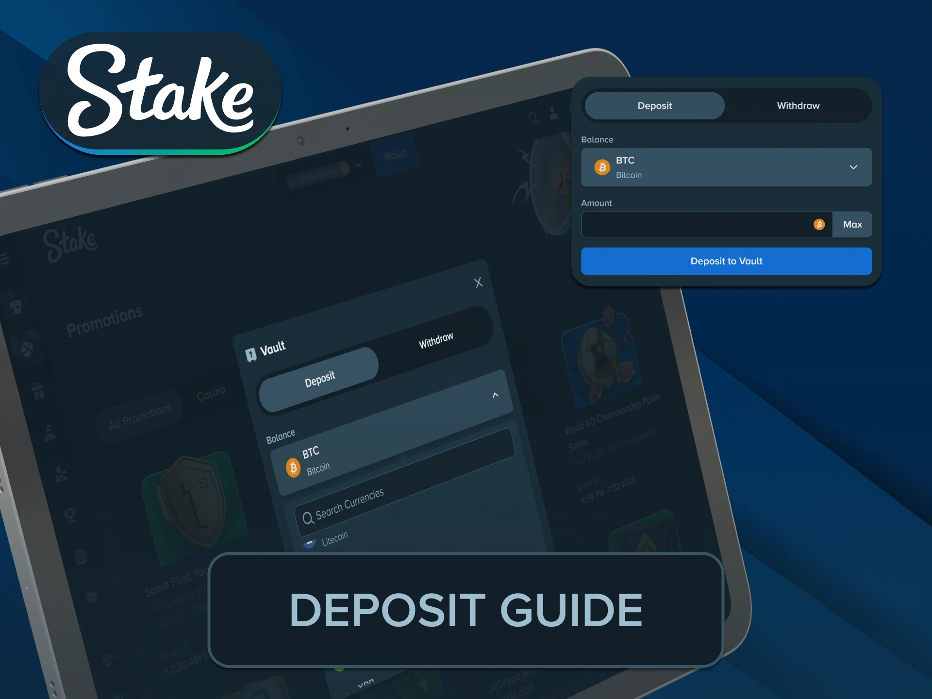 Use secure Indian banking methods to load your initial Stake Bonus.