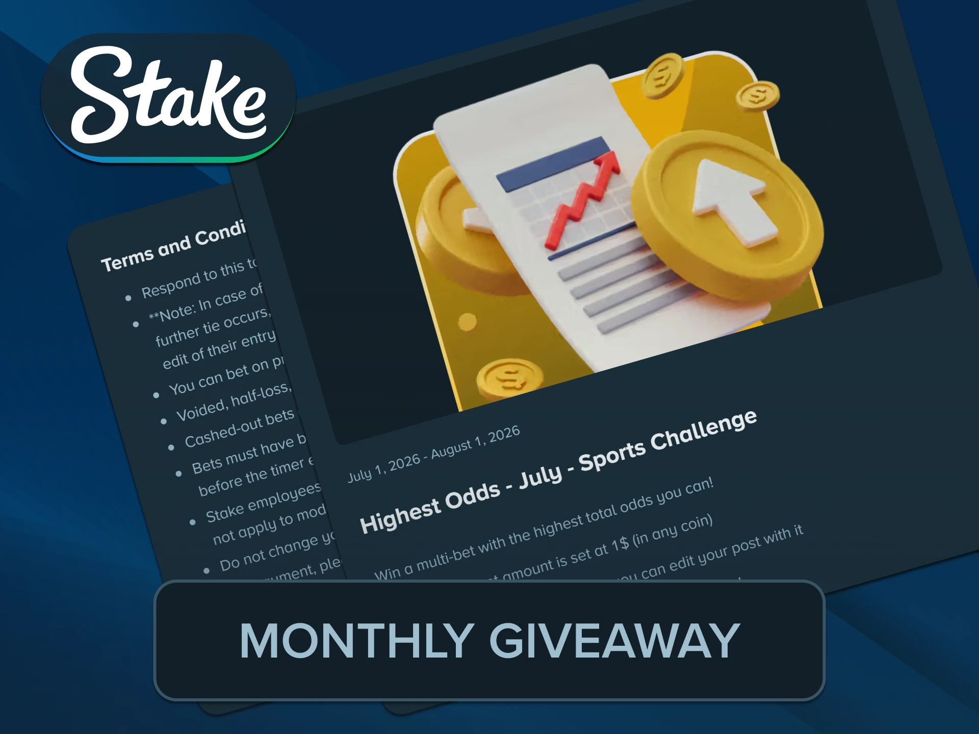 Claim huge loyalty check items provided under the active Stake Bonus.