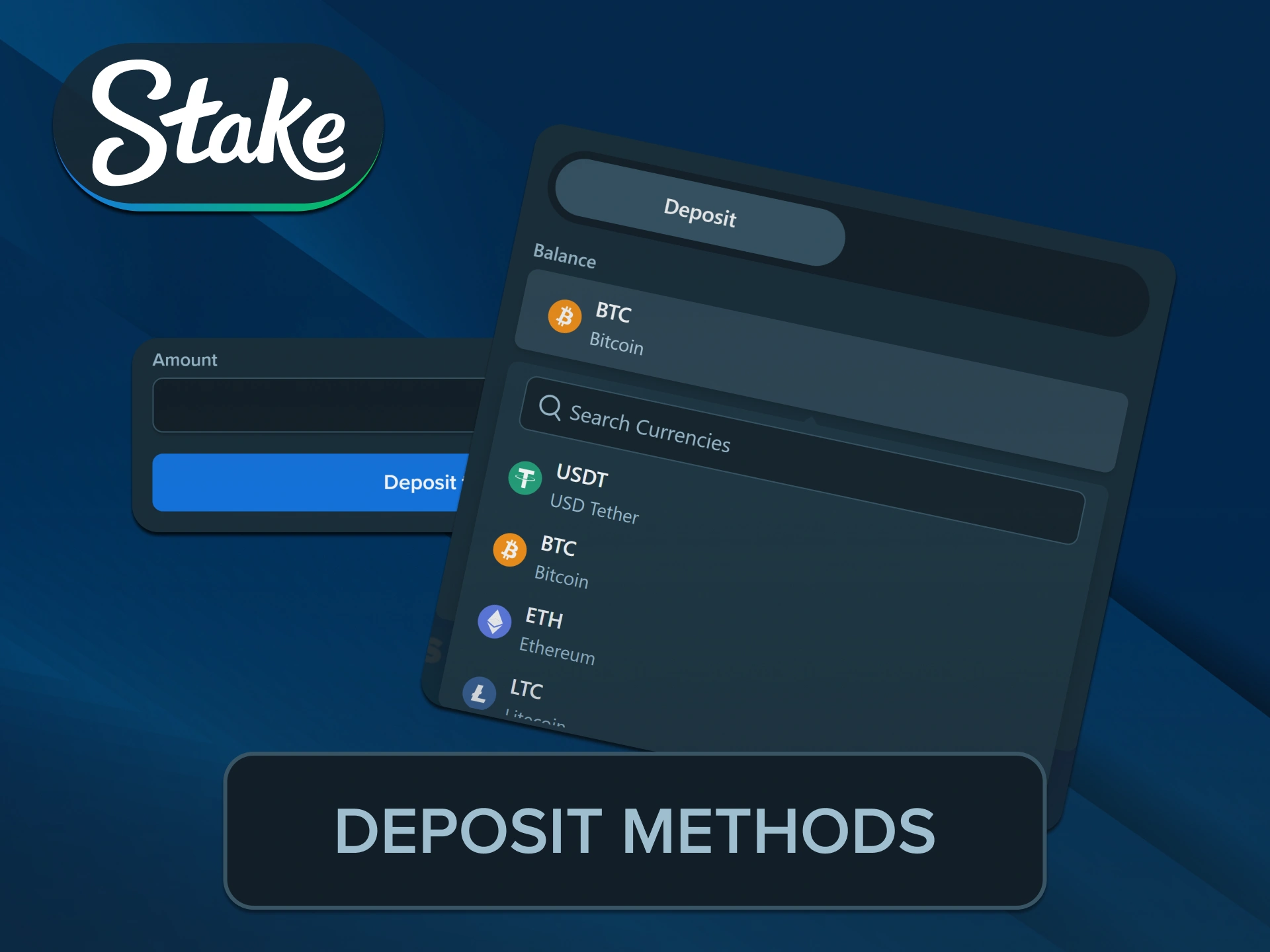 Top up your balance instantly utilizing secure Stake deposit financial methods.