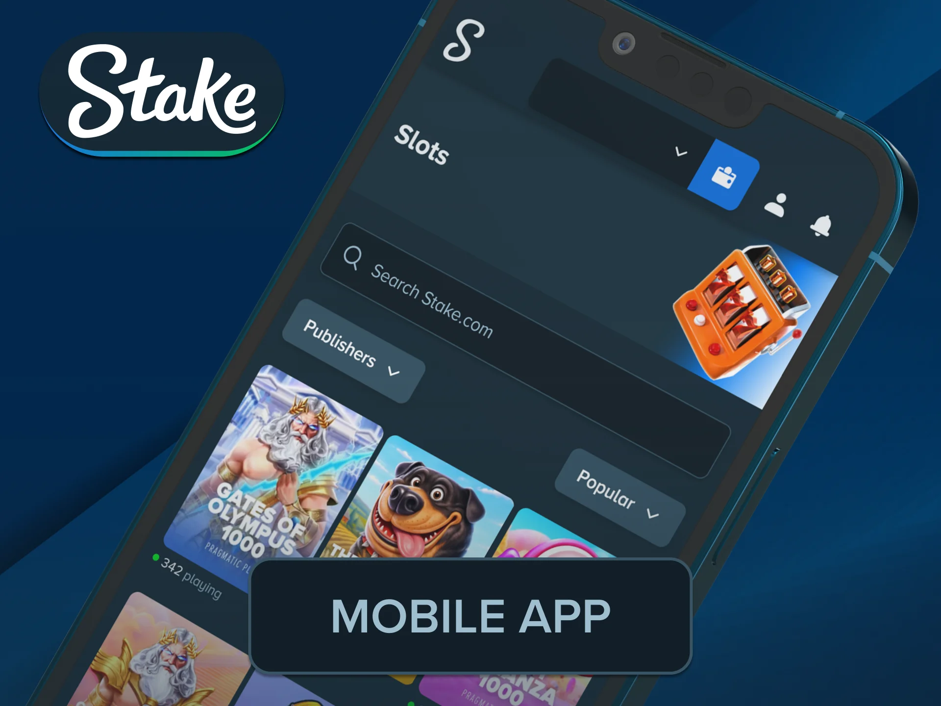 Run any interactive video machine on your phone utilizing Stake Slots.